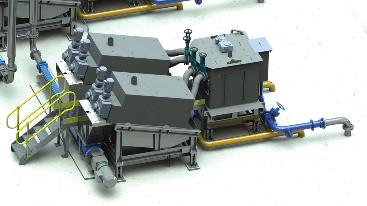 3D CAD Image of the planned installation at Nigg – Courtesy of Evergreen Water Solutions