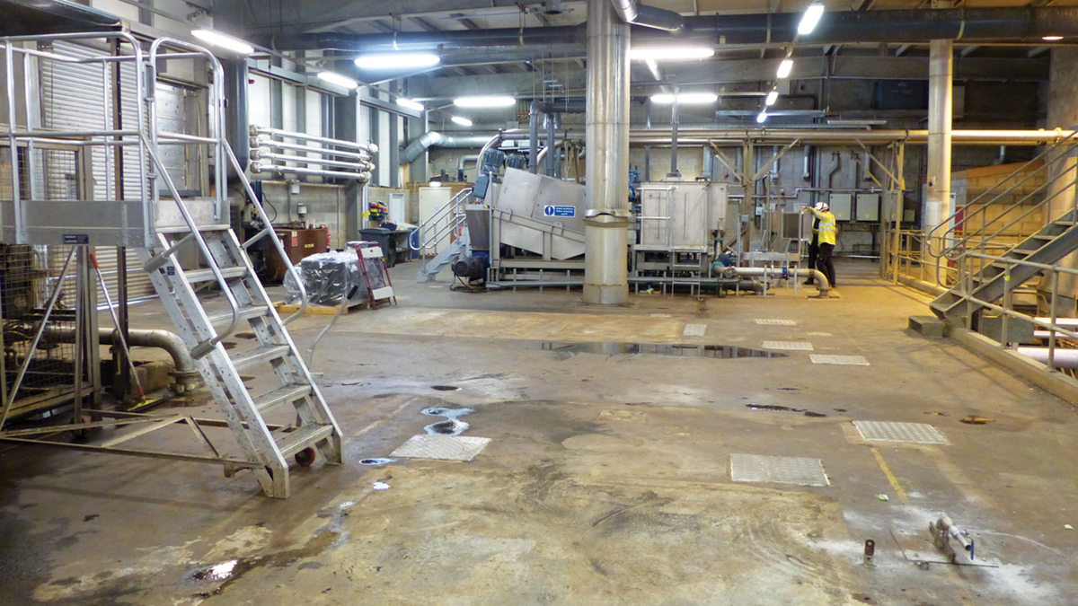 What a comparison! Looking across the area where the belt presses stood towards the Volute machines – Courtesy of KWS Grampian