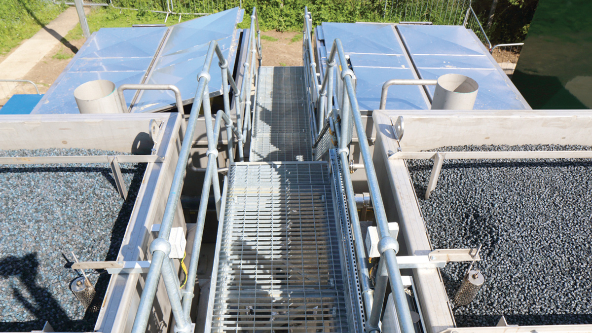 Surface of HSAF and Filtabead solids removal units - Courtesy FLI Water