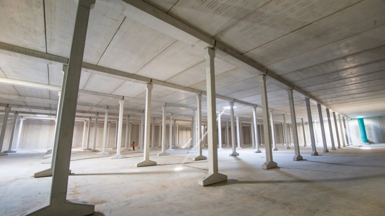 Interior of the new service reservoir - Courtesy of JN Bentley Ltd