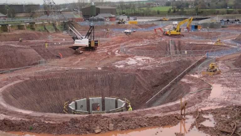 Construction of FSTs underway - Courtesy of OGI Groundwater Specialists Ltd