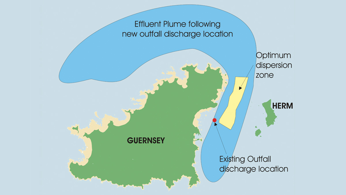 Dispersion Plume from LSO - Courtesy of Guernsey Water