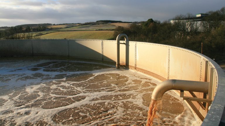 Surface of activated sludge aeration tank - Courtesy of Veolia Water Technologies