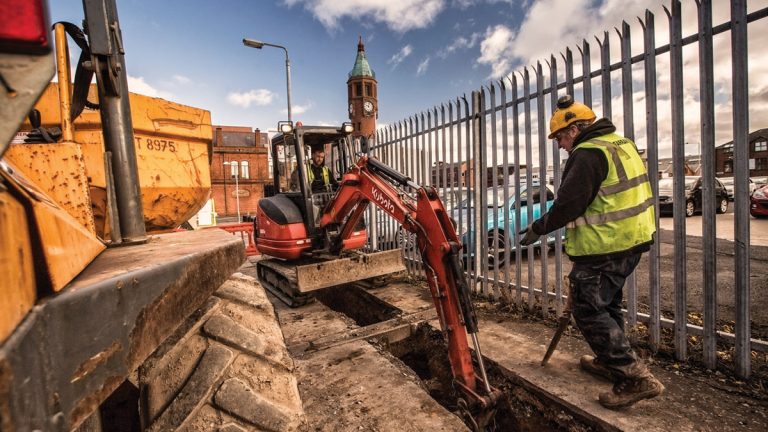 Water mains improvement work continues in the Belfast area (spring 2016) - Courtesy of NI Water