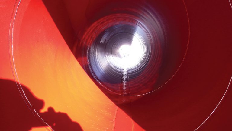 Internal view of pipe - Epoxy resin lining - Courtesy of Caledonia Water Alliance