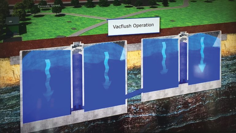 Tank and VacFlush construction sequence 4/4 - Courtesy of Solius