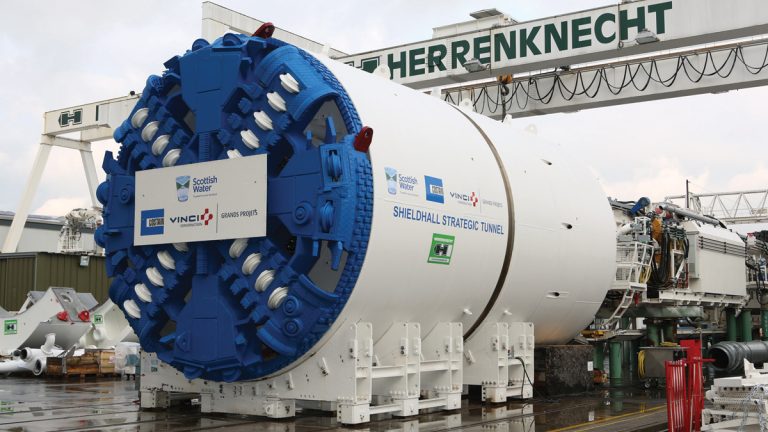 Daisy the Shieldhall TBM - Courtesy of Herrenknecht