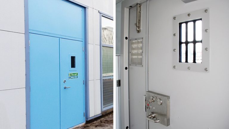 UltraSecure Sentinel security doors with SR3 & SR4 vision panels