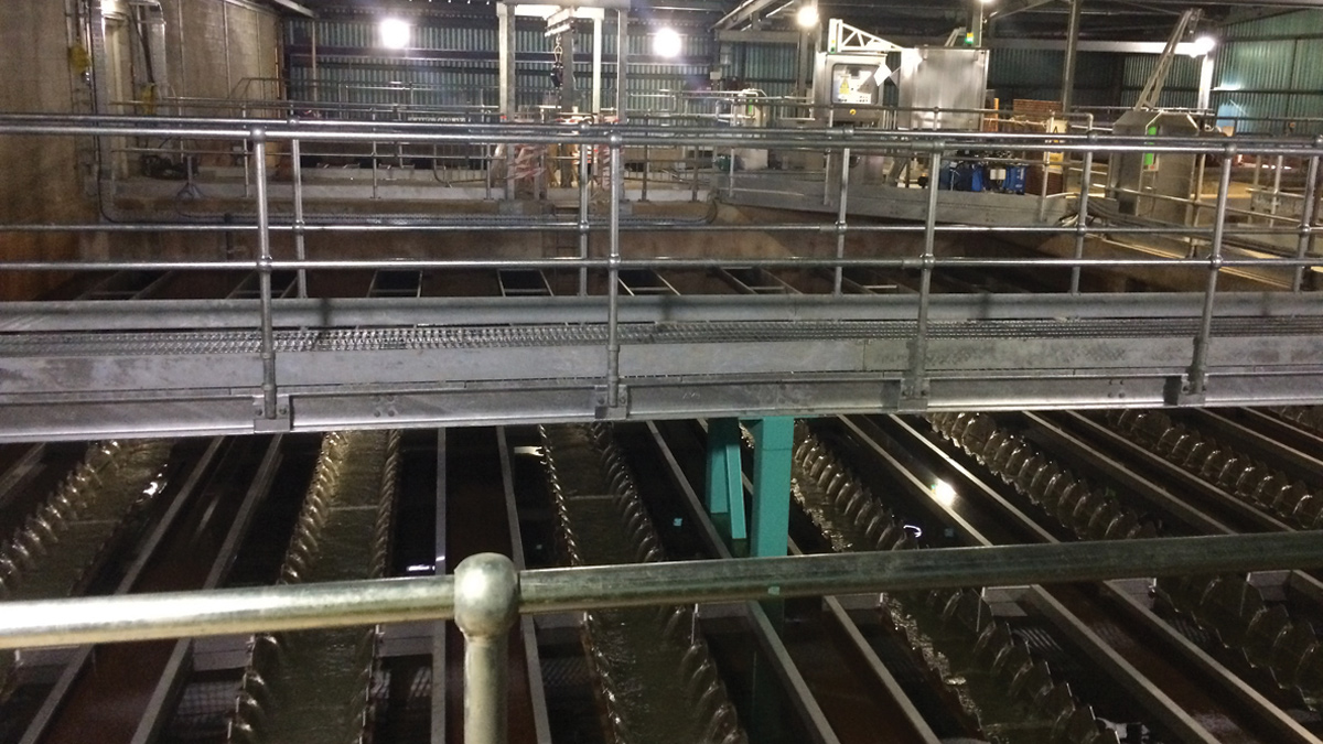 Final installation of lamella - Courtesy of MWH