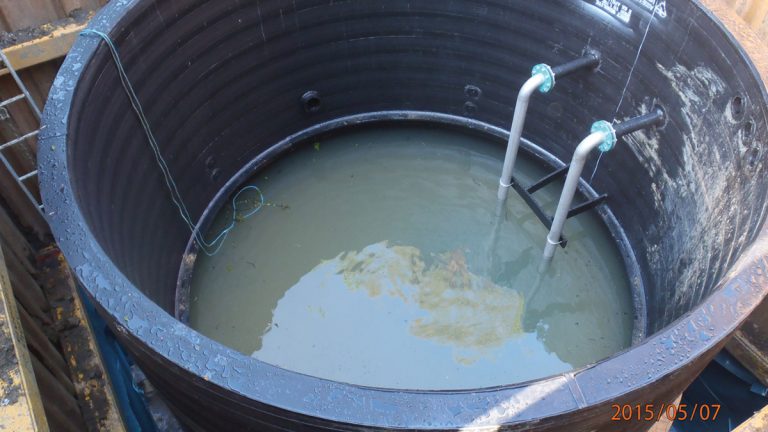 Wet well in place - Courtesy of NMCNomenca