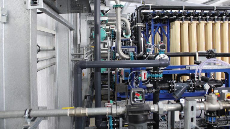 Backwashing rig - Courtesy of South East Water