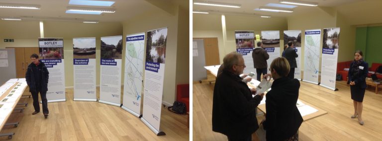 Public exhibition photographs - Courtesy of Mott MacDonald