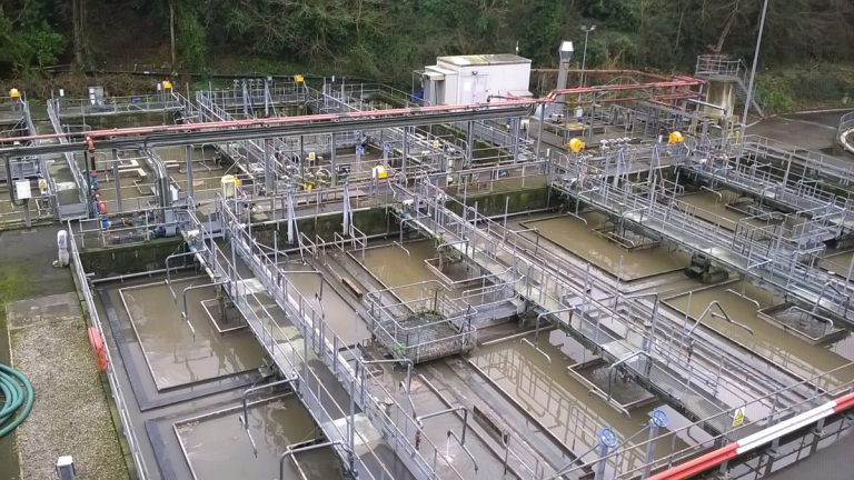 Existing Dortmund tanks at Camels Head WwTW prior to replacement by Salsnes Filters - Courtesy of SWW Delivery Alliance H5O