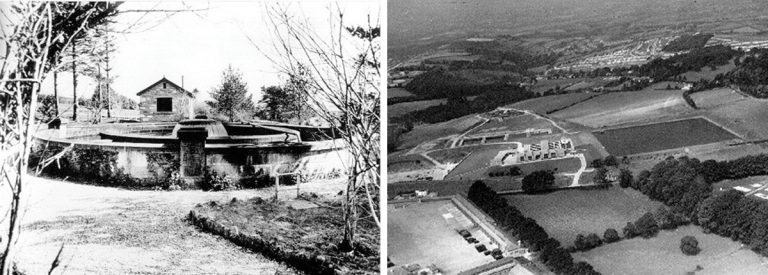 (left) Roxborough WTW - pre-1920s and (right) Crownhill WTW (1960s) - Courtesy of South West Water