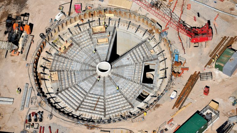 Precast roof install - Courtesy of C2V+