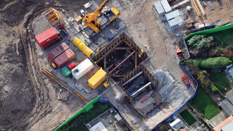Weir chamber and culvert including - tunnel drive - Courtesy of C2V+