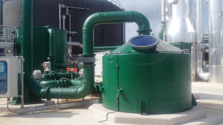 ERG odour control unit to ensure no detriment to Davyhulme WwTW - Courtesy of United Utilities