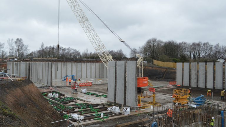 Logistically complex site - Courtesy of JN Bentley Ltd