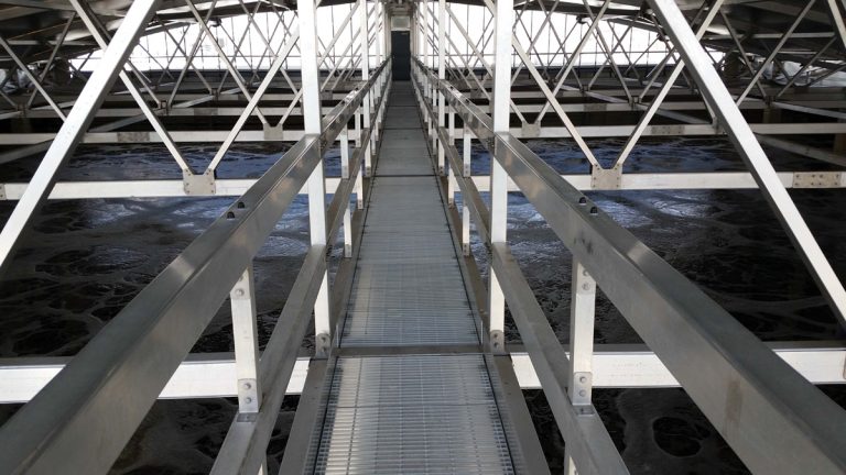 Inside upper SBR basin - Courtesy of United Utilities