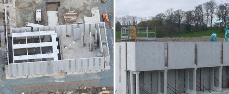 Clarification stage under construction - Photo by www.webbaviation.co.uk - Courtesy of United Utilities