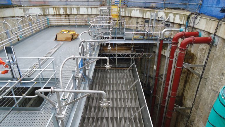 Installation of internal components - Courtesy of GCA JV