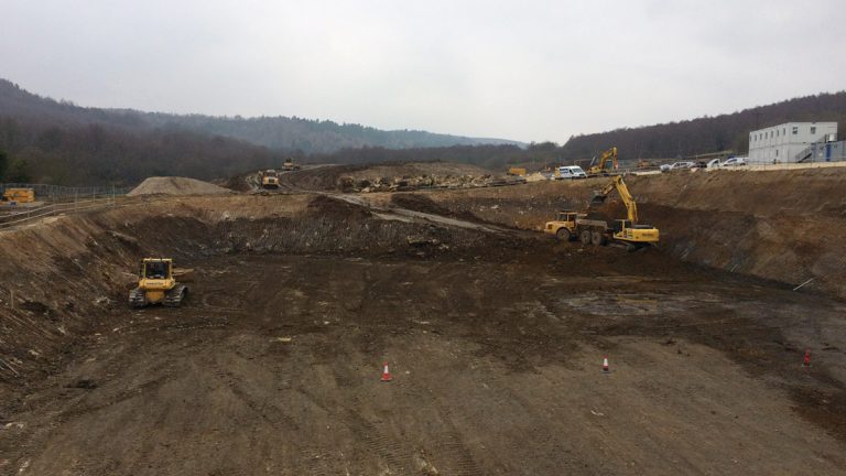 Clarifiers excavation looking West (May 2016) - Courtesy of MMB