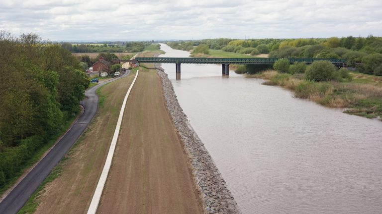 Completion of the works looking west - Courtesy of JBA Bentley Ltd