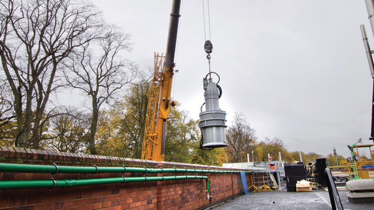 Installation of new pumps - Courtesy of JBA Bentley