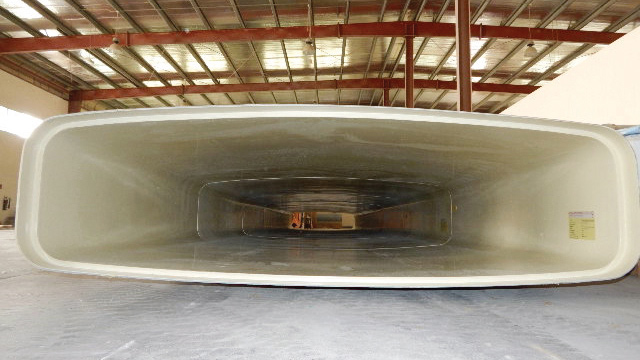 Glass reinforced plastic (GRP) liner units that have been installed within the Town Beck culvert - Courtesy of JBA Bentley Ltd