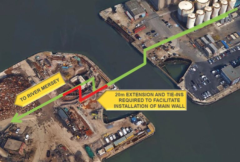 Figure 2. Required sewer siphon extension - Courtesy of OGI