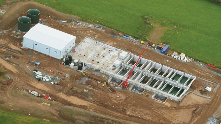 Cork Lower Harbour WwTP under construction during summer 2016 - Courtesy of EPS-Sisk JV and Barrow Coakley Photography