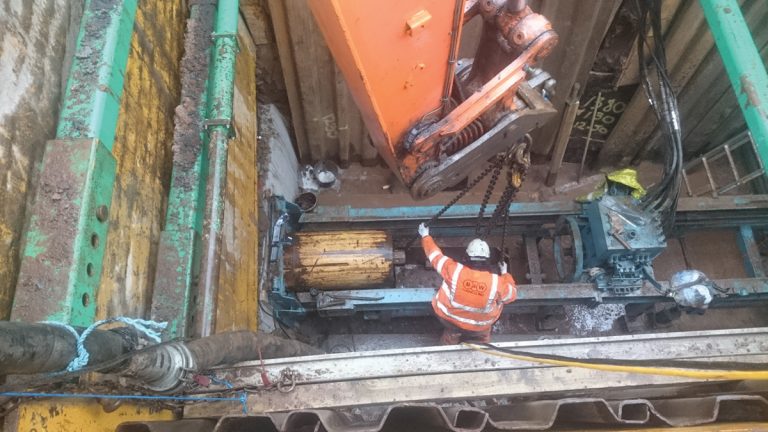 Donegall Avenue auger boring - Courtesy of Atkins