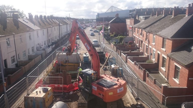 Donegall Avenue trenchless works - Courtesy of NI Water