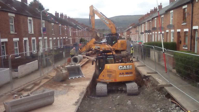 Olympia Avenue open cut works - Courtesy of Atkins