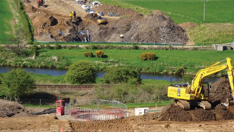 River-railway line tunnel crossing - Courtesy of Caledonia Water Alliance