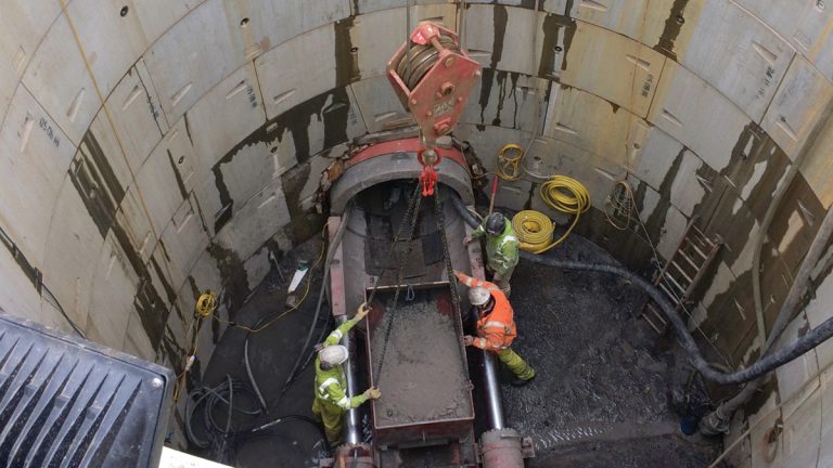 Tunnel drive shaft - Courtesy of Caledonia Water Alliance