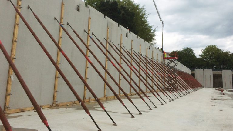 Temporary works installed on site - Courtesy of Laing O’Rourke/NMCNomenca