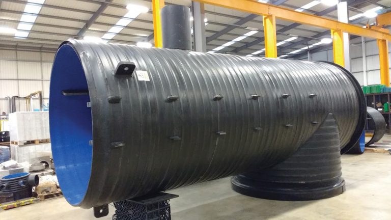 Polypipe fabricated chamber - Courtesy of NMCNomenca