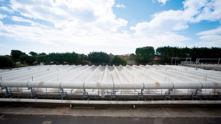 On the south of the site there are residential properties, so odour and noise need to be closely controlled - Courtesy of Southern Water