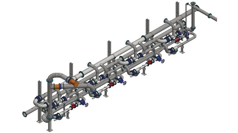 Example of SPF pipework from supply chain - Courtesy of South West Water Delivery Alliance H5O