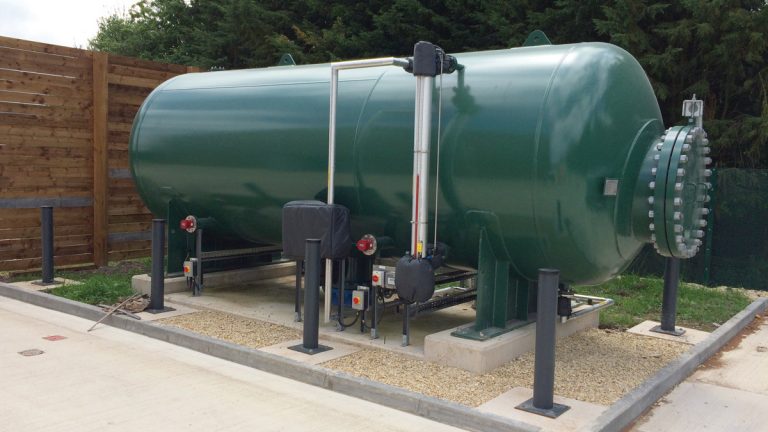 Surge vessel at The Marsh Water Booster Station - Courtesy of SMB