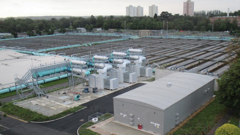 Air Main blower station (blowers, MCC and switchgear kiosk, air distribution header main) - Courtesy of eight2O