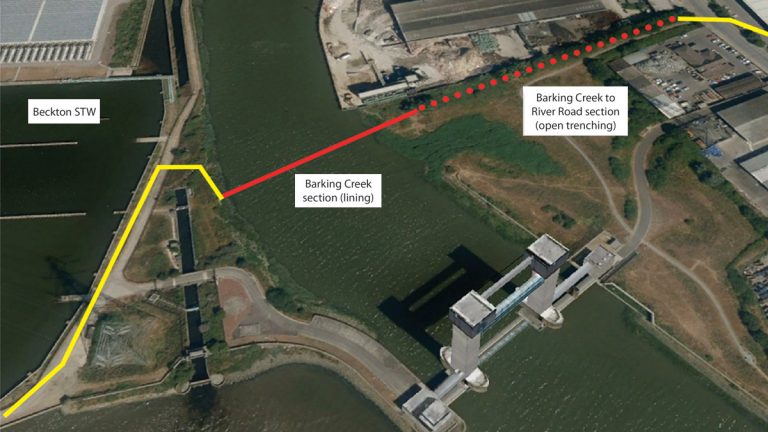 Barking Creek (Google Earth Imagery) - Courtesy of Optimise