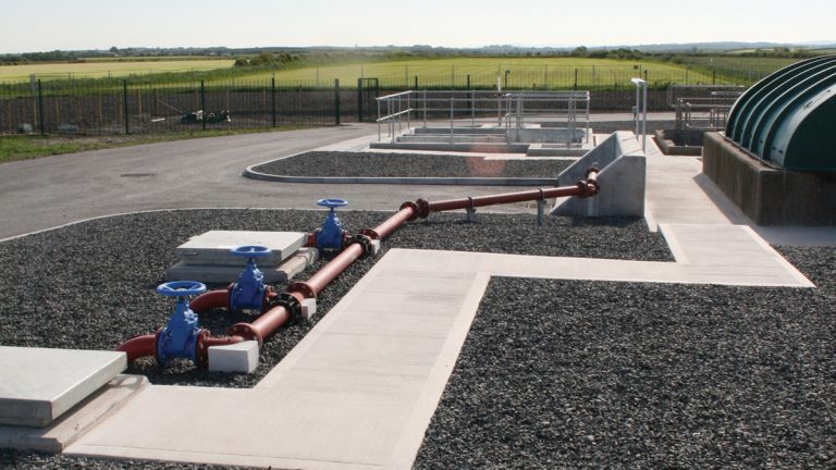 Completed works - low above ground impact of new septic tank and humus tank - Courtesy of C2V+