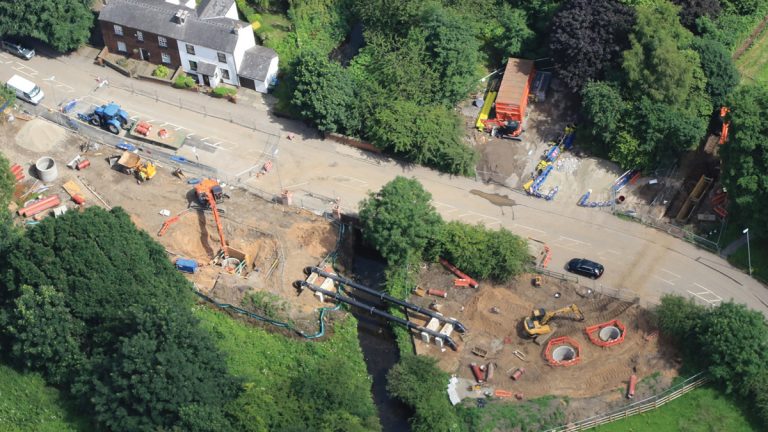 ORIS pipeline - Streetbridge Road (Royton) pipe bridge - Courtesy of United Utilities