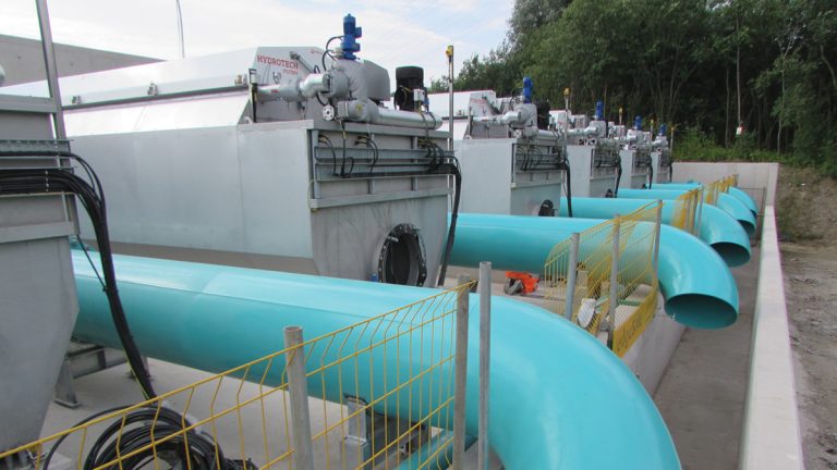 Oldham WwTW - New disc filters during construction - Courtesy of United Utilities