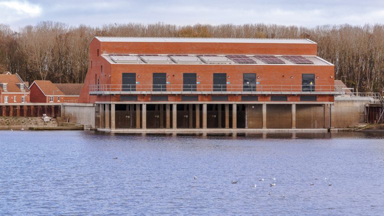 Construction took place in the existing lagoon area, while keeping the lagoon in continuous service - Courtesy of Black & Veatch