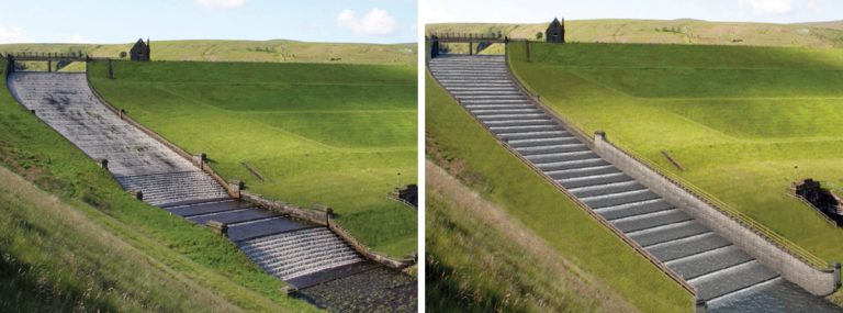 (left) Pre-construction works and (right) completion photomontage - Courtesy of MMB