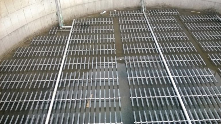 SBR FBDA (fine bubble diffused air) installation - Courtesy of Aquability OPS Ltd