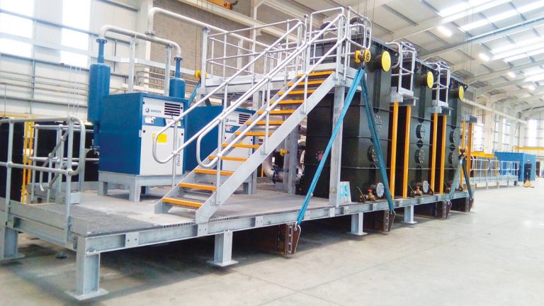 Tertiary treatment skid pre-assembled off-site - Courtesy of EPS